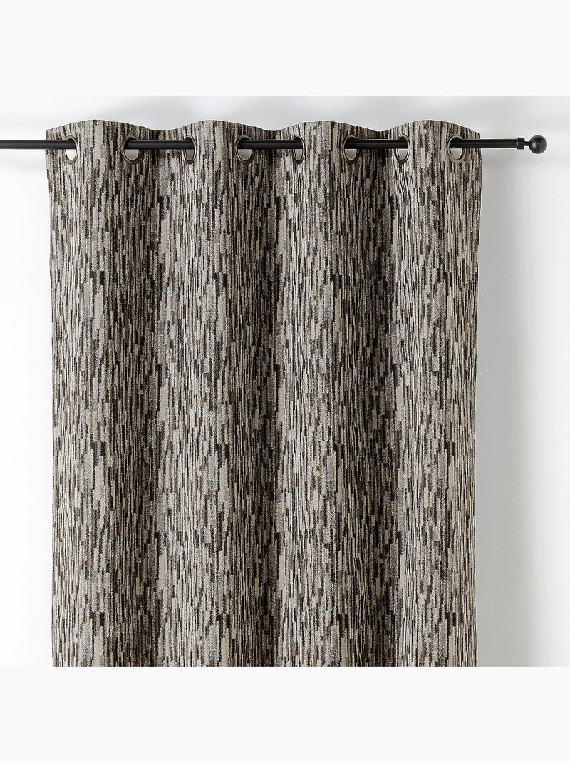 Rideau design aquarelle gris anthracite - Kiabi