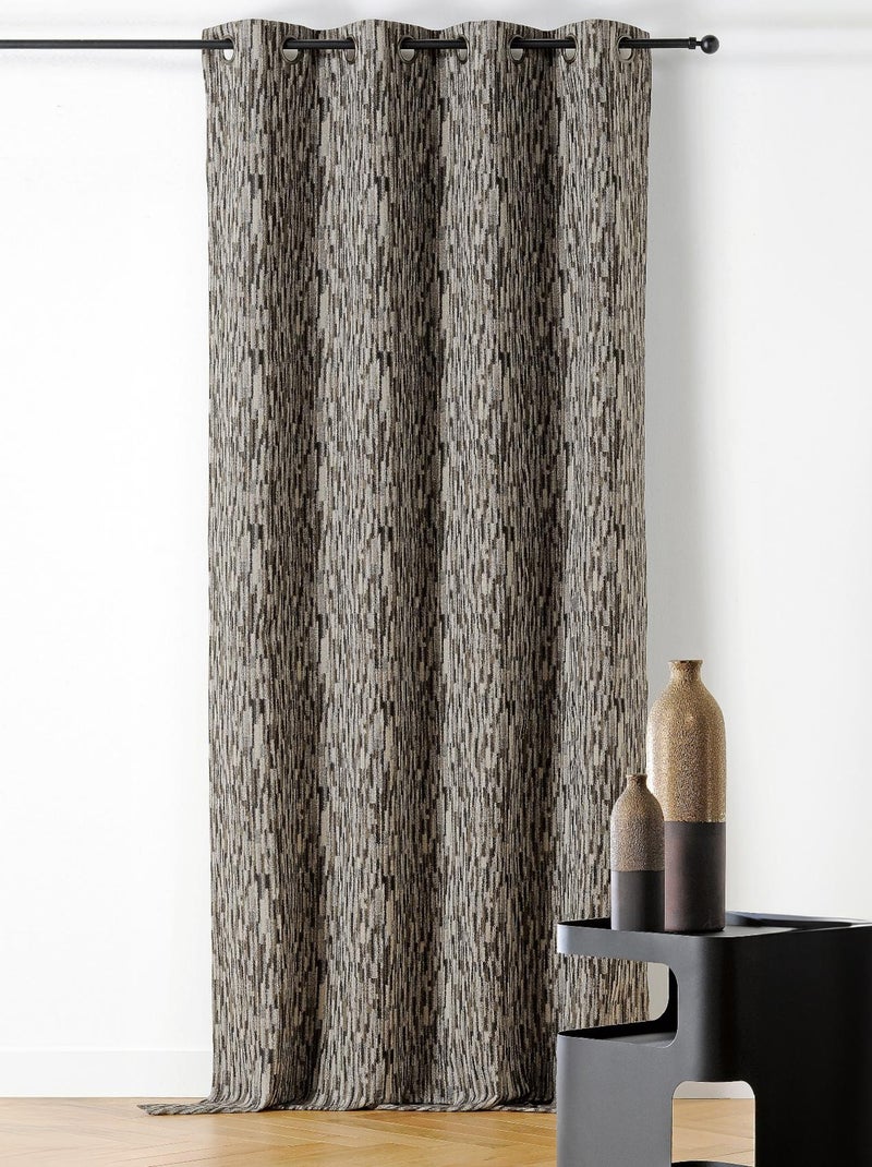 Rideau design aquarelle Gris - Kiabi