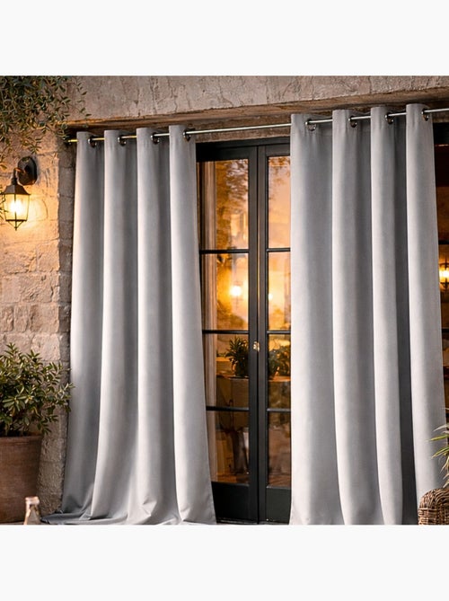 Rideau d'extérieur en tissu déperlant - Kiabi
