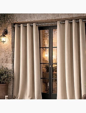Rideau d'extérieur en tissu déperlant
