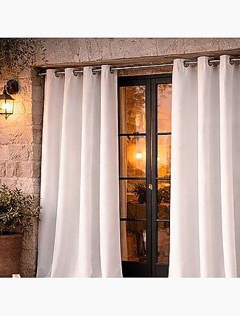 Rideau d'extérieur en tissu déperlant