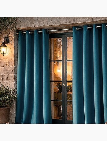 Rideau d'extérieur en tissu déperlant