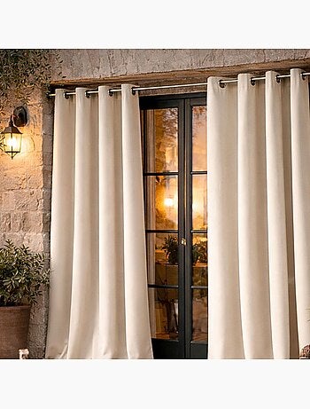 Rideau d'extérieur en tissu déperlant