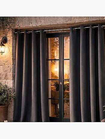 Rideau d'extérieur en tissu déperlant