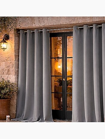 Rideau d'extérieur en tissu déperlant