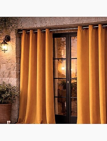Rideau d'extérieur en tissu déperlant