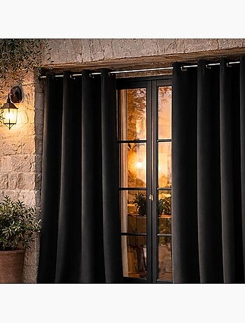 Rideau d'extérieur en tissu déperlant