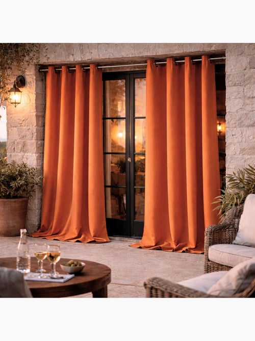 Rideau d'extérieur en tissu déperlant - Kiabi