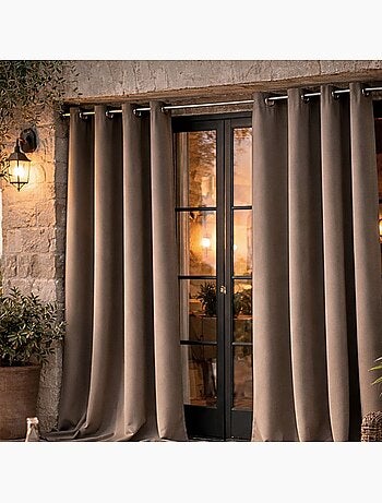 Rideau d'extérieur en tissu déperlant