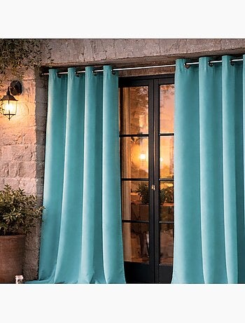 Rideau d'extérieur en tissu déperlant