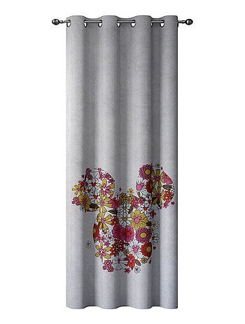 Rideau Disney Tête Mickey en forme de fleurs - 140x250 cm