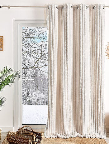 Rideau doudou côtelée xl