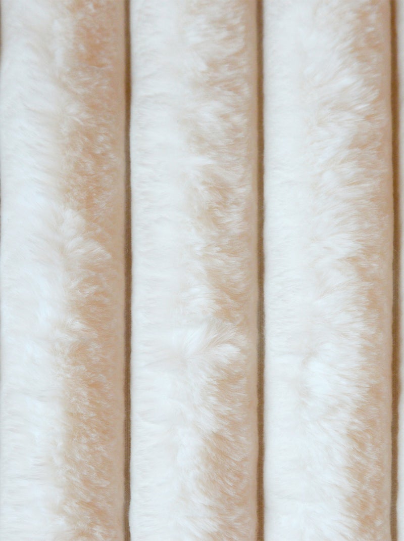 Rideau doudou côtelée xl Ecru - Kiabi