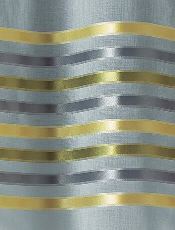Rideau droit à la paire en Etamine Rayures horizontales
