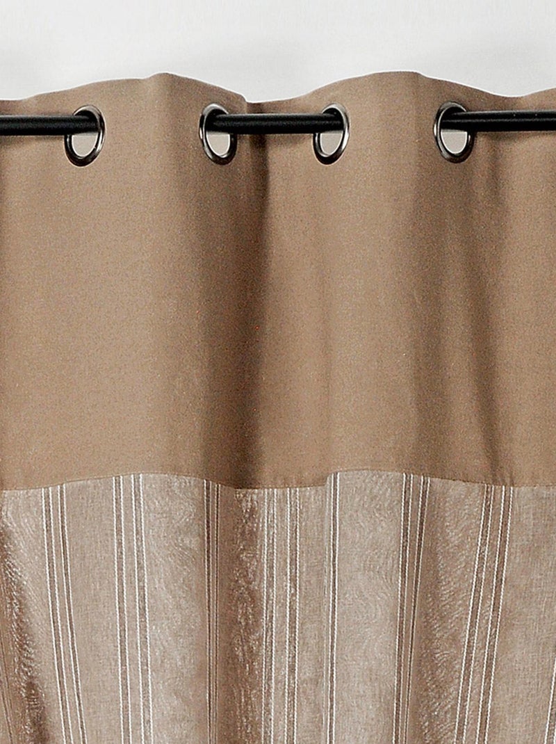 Rideau duo Martini Beige clair - Kiabi