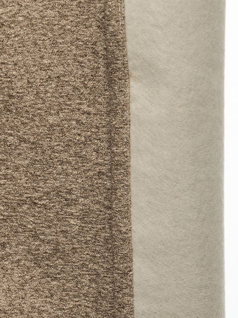 Rideau effet bouclette isolant et occultant SOANA Marron - Kiabi