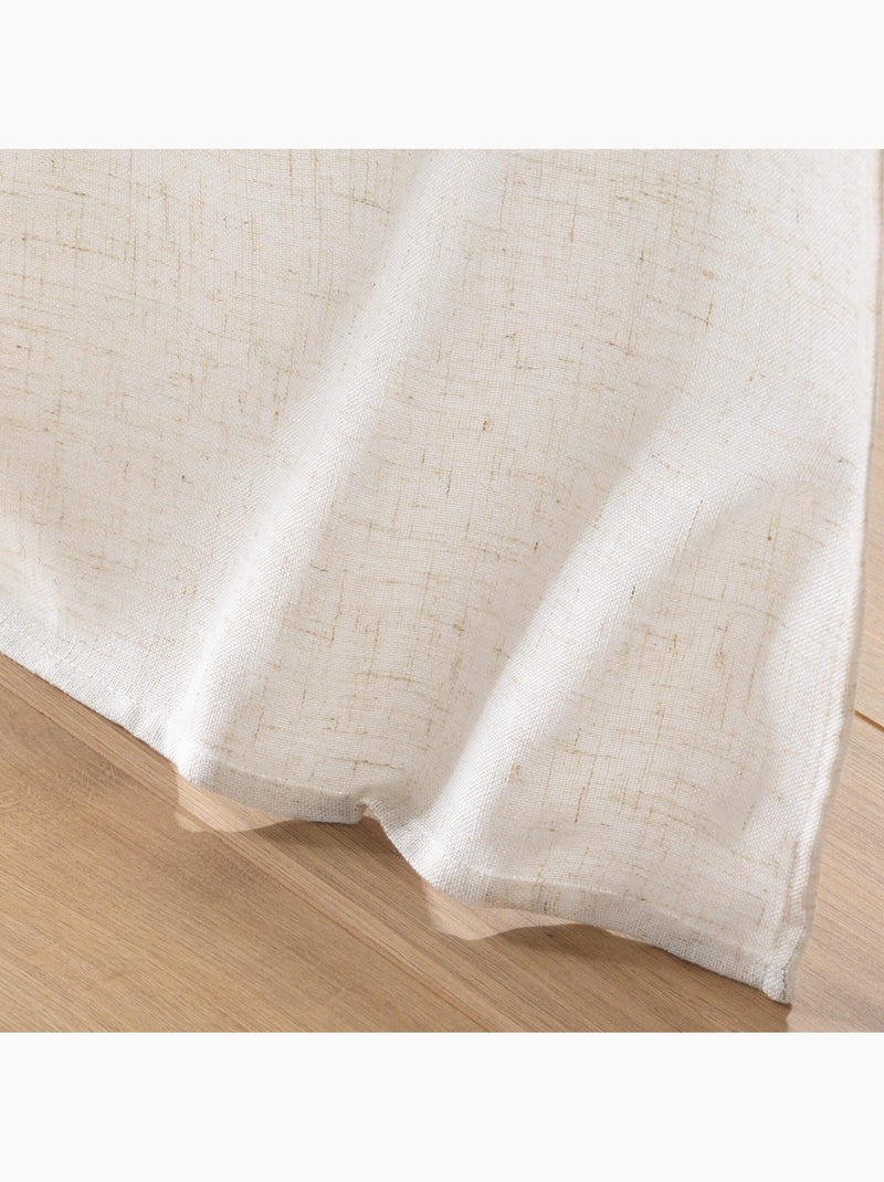 Rideau effet chiné pauline - Douceur D'intérieur Marron clair - Kiabi