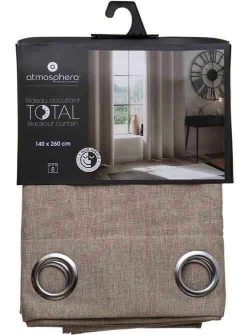 Rideau effet lin occultant LUA - Kiabi Rideau effet lin occultant LUA - Kiabi