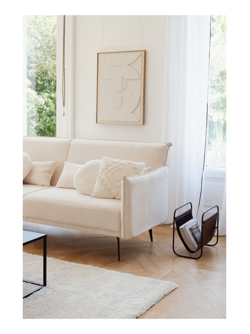 Rideau en 100% lin LINAH Blanc - Kiabi