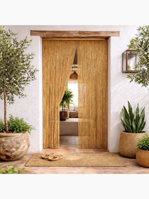 Rideau en bâtonnet de bambou vernis - Kiabi