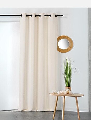 Rideau en coton et chanvre