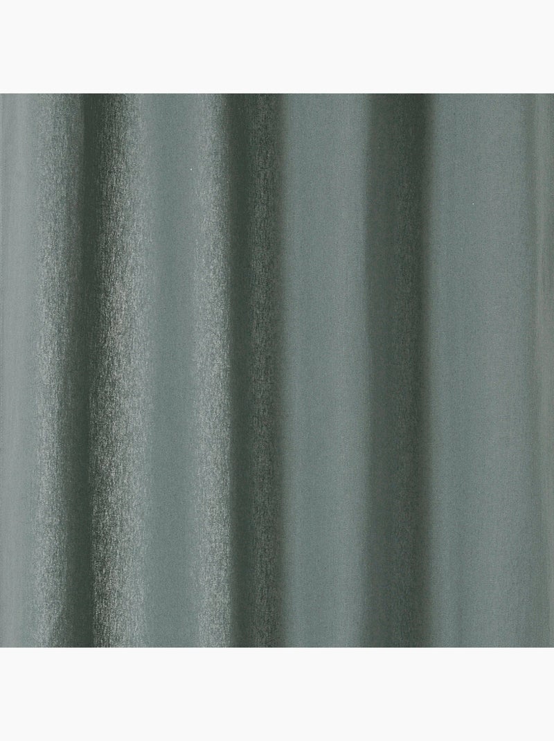 Rideau en coton et chanvre gris anthracite - Kiabi