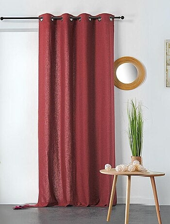 Rideau en coton et chanvre