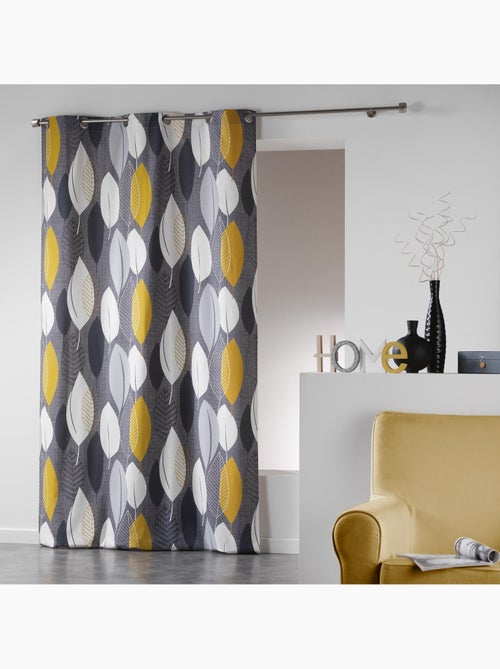 Rideau en Coton "Farandole de Feuilles" - Kiabi