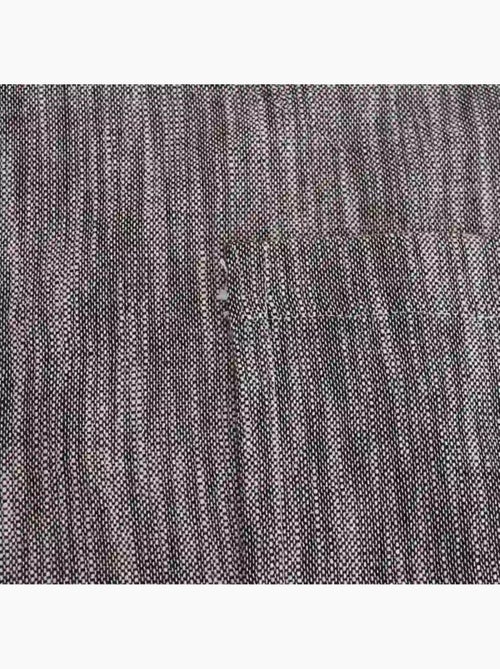 Rideau en coton gris chiné 140x250cm - Kiabi