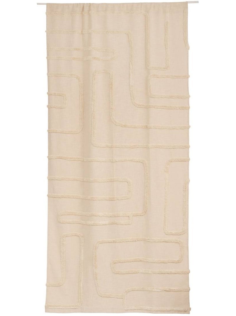 Rideau en coton hawki Blanc chaud - Kiabi