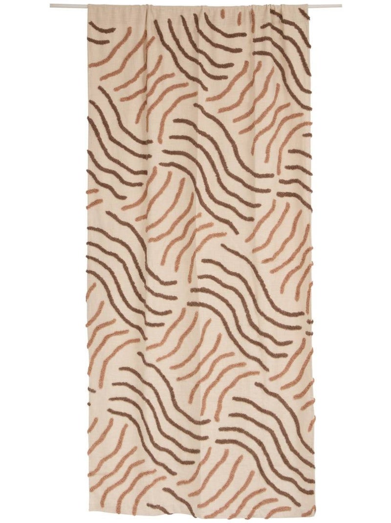 Rideau en coton HAWKI Marron - Kiabi