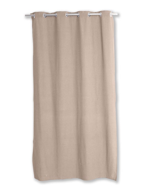 Rideau en coton recyclé  - Effet chiné - Kiabi