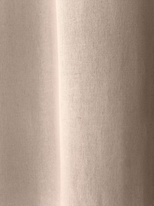 Rideau en coton recyclé  - Effet chiné - Kiabi