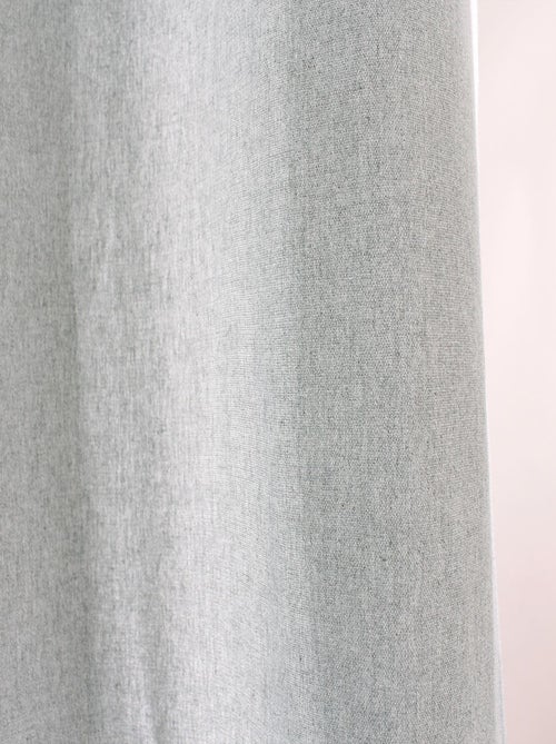 Rideau en coton recyclé  - Effet chiné - Kiabi