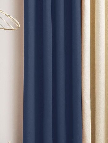 Rideau en coton recyclé avec œillets 'Deko&co'