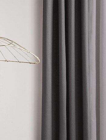 Rideau en coton recyclé avec œillets 'Deko&co'