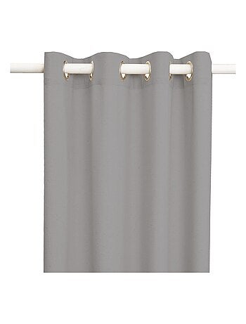 Rideau en coton recyclé avec œillets 'Deko&co'