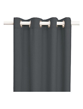 Rideau en coton recyclé avec œillets 'Deko&co'
