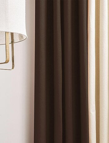 Rideau en coton recyclé avec œillets 'Deko&co'