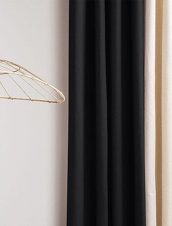 Rideau en coton recyclé avec œillets 'Deko&co'