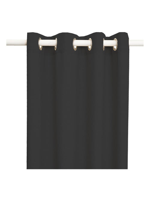 Rideau en coton recyclé avec œillets 'Deko&co' - Kiabi