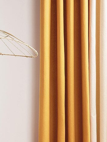 Rideau en coton recyclé avec œillets 'Deko&co'