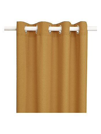 Rideau en coton recyclé avec œillets 'Deko&co'