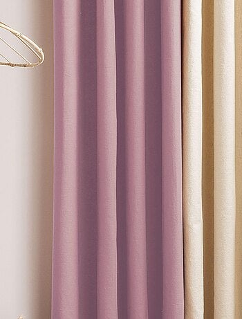 Rideau en coton recyclé avec œillets 'Deko&co'