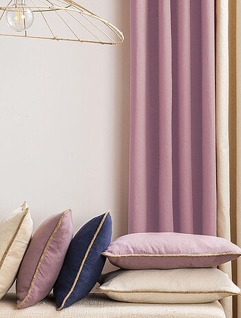 Rideau en coton recyclé avec œillets 'Deko&co'