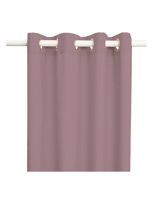 Rideau en coton recyclé avec œillets 'Deko&co' - Kiabi