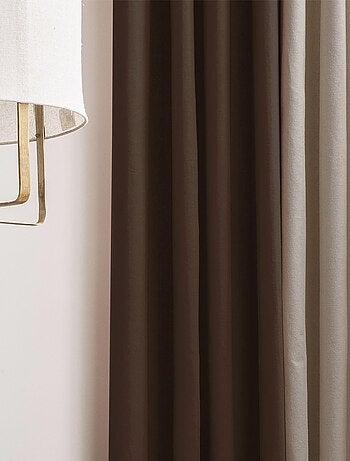 Rideau en coton recyclé avec œillets 'Deko&co'