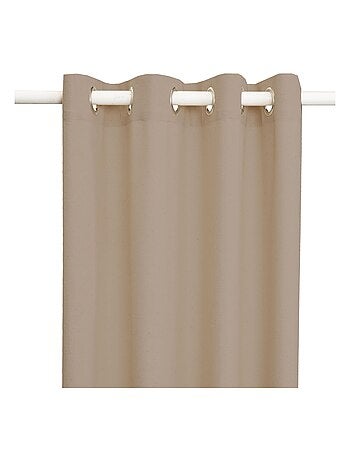 Rideau en coton recyclé avec œillets 'Deko&co'