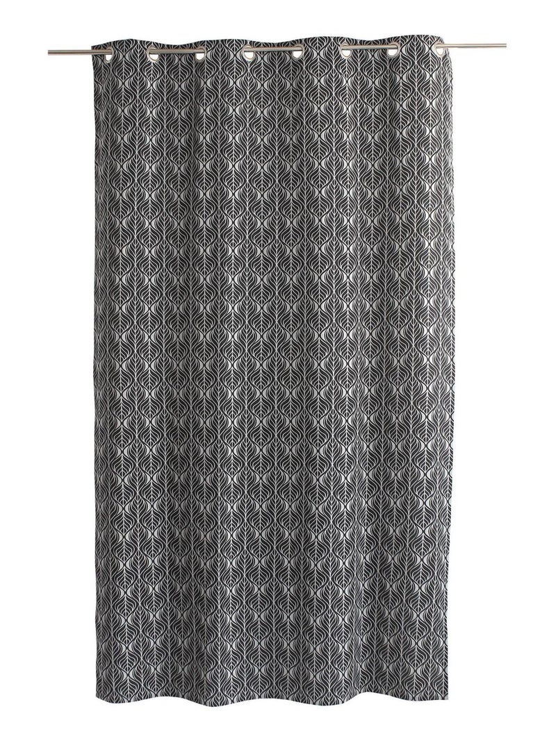 Rideau en coton recyclé BAYA Gris foncé - Kiabi