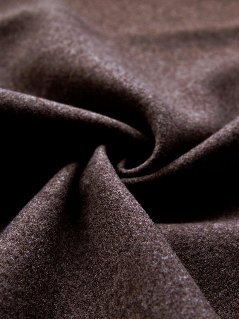 Rideau en flanelle Marron foncé - Kiabi